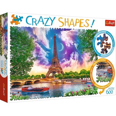 Trefl Puzzle 600 Crazy Shapes Niebo nad Paryżem