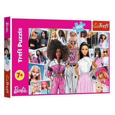 Puzzle 200 W świecie Barbie/Mattel Barbie TREFL