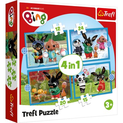 Trefl, Wesoły Bing, puzzle 4w1