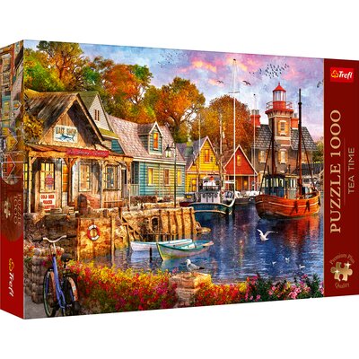 Trefl, Puzzle Premium Plus Quality Tea Time, Nadmorski Zakątek, 1000 el.