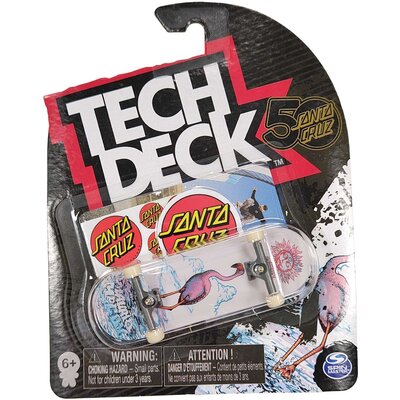 Tech Deck deskorolka fingerboard Santa Cruz Pink Flamingo + naklejki