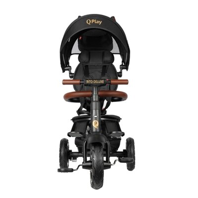 Trójkołowiec QPLAY Rito Deluxe Rubber Czarny