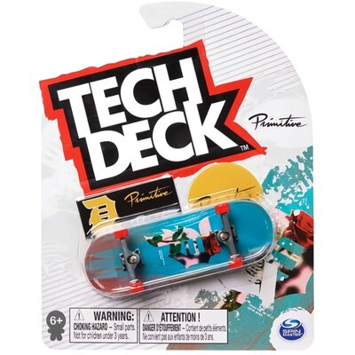 Tech Deck deskorolka fingerboard Primitive + naklejki