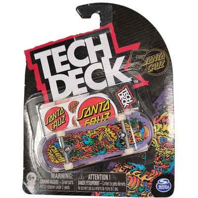 Tech Deck deskorolka fingerboard Santa Cruz Lew + naklejki