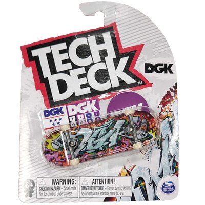Tech Deck deskorolka fingerboard DGK kolorowa + naklejki
