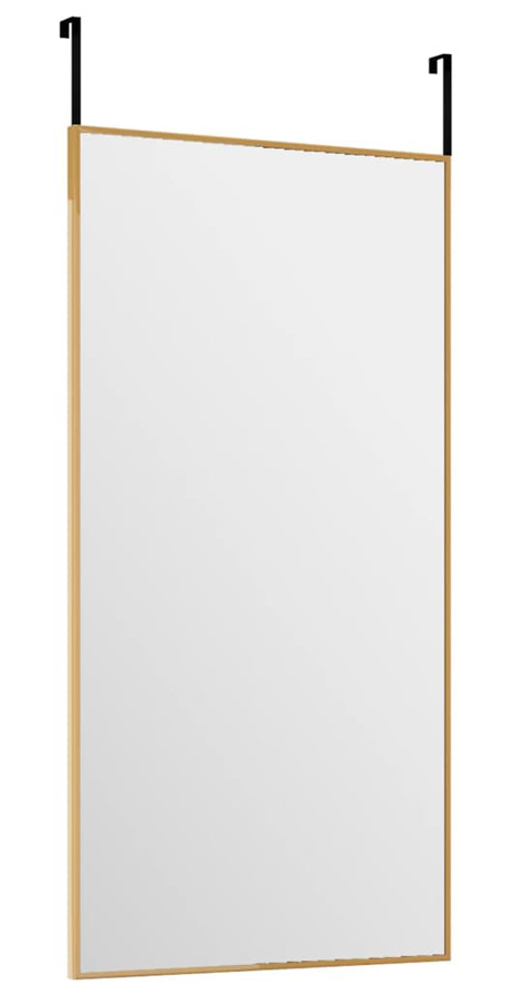 Złote prostokątne lustro wiszące na drzwi W7-L26