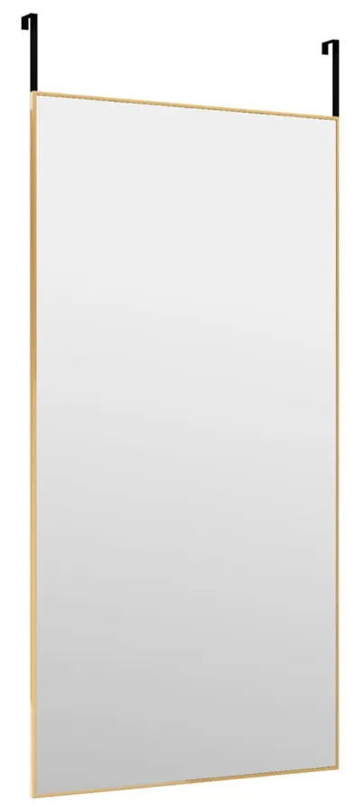 Prostokątne złote lustro wiszące na drzwi P1-B25