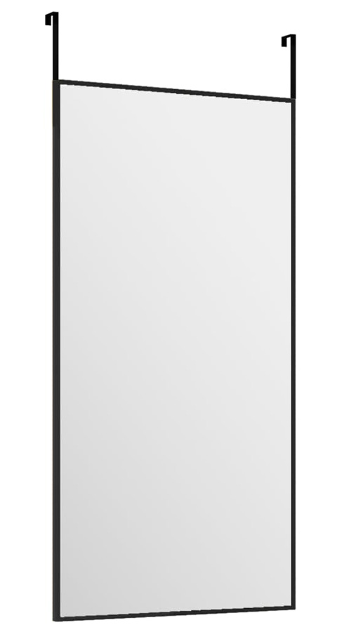 Nowoczesne czarne lustro na drzwi S7-P81