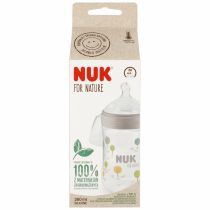Nuk Butelka ze smoczkiem silikonowym M For Nature popielata 10742005 260 ml