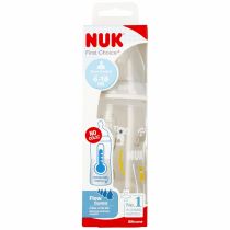 Nuk Butelka z wskaźnikiem temp. 6-18m First Choice popielata 10741103 300 ml