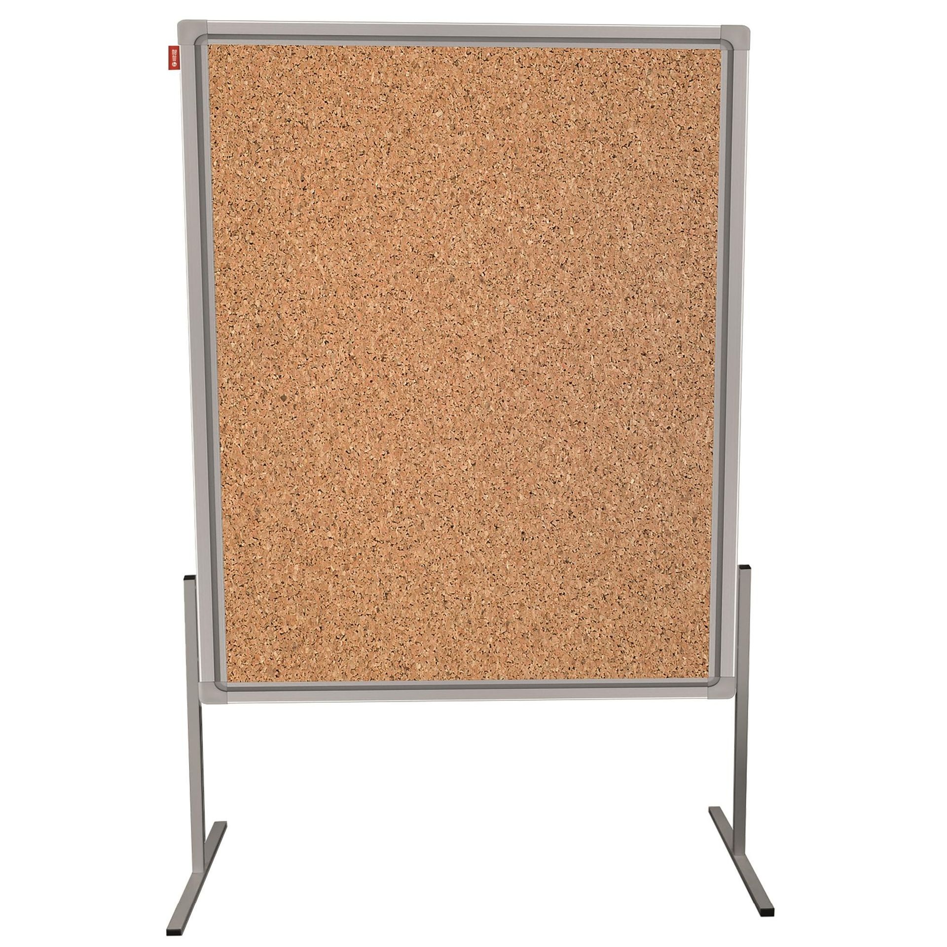 Tablica moderacyjna dwustronna korkowa, rama aluminiowa Prestige, 120x150 cm