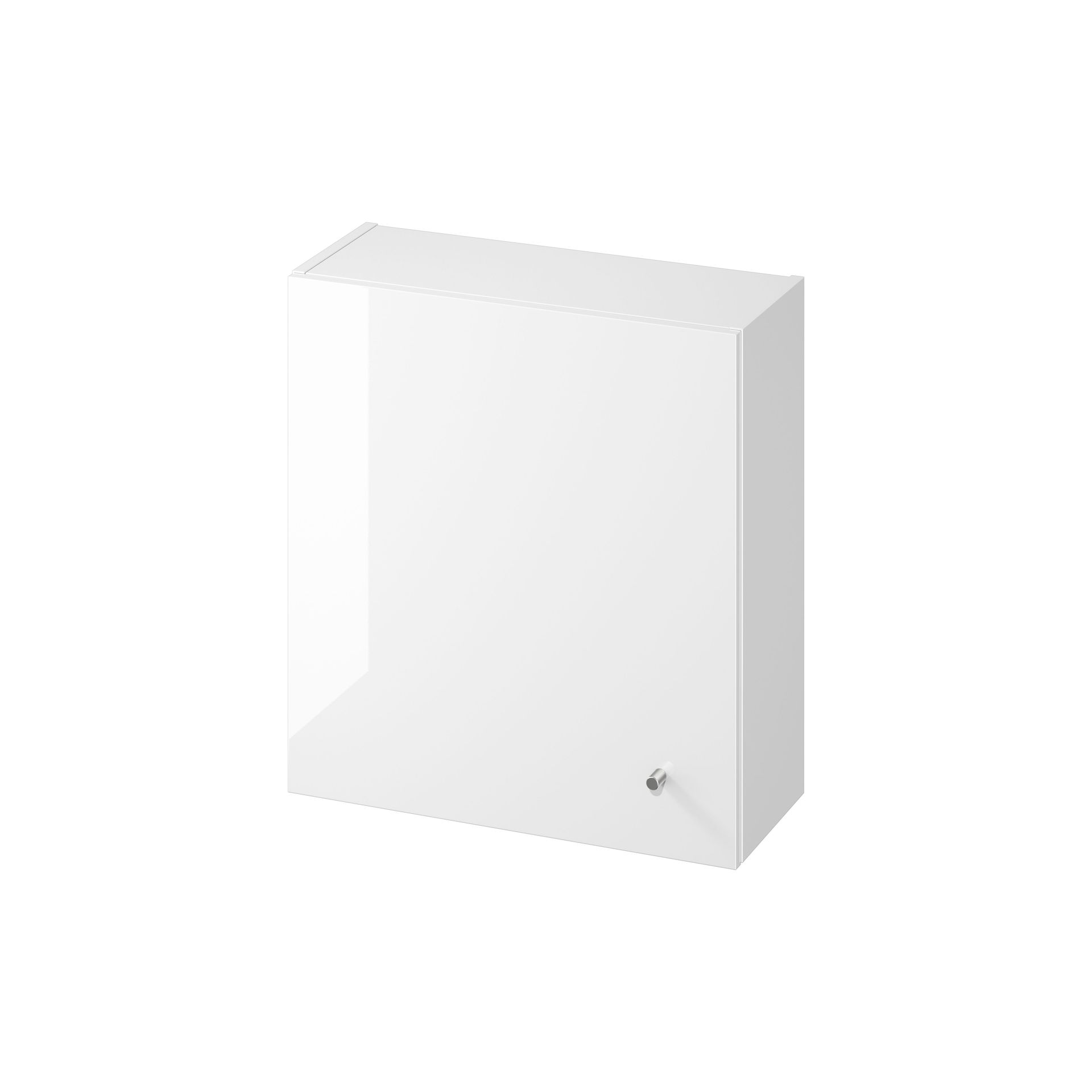 Szafka łazienkowa wisząca nad stelaż WC Cersanit Larga 60 cm antracyt biały połysk S164-048