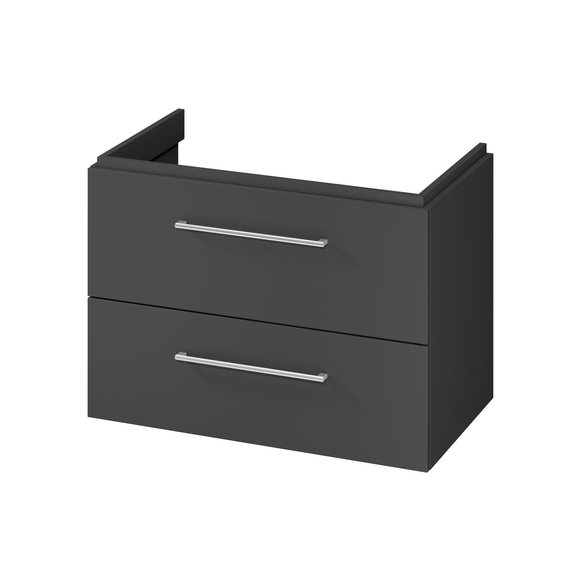 Szafka łazienkowa pod umywalkę Cersanit Larga 80 cm antracyt S164-037