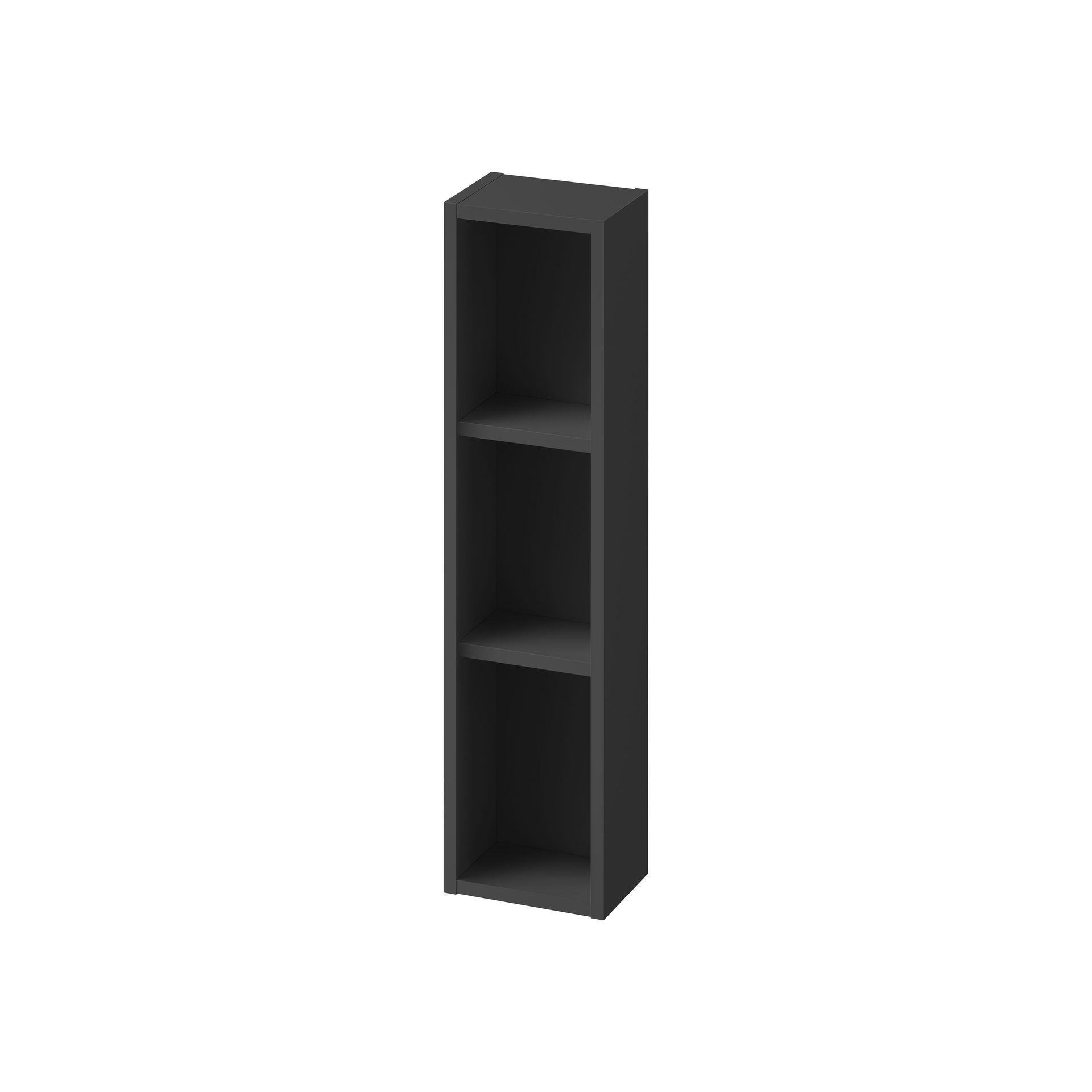 Szafka łazienkowa wisząca otwarta Cersanit Larga 20 cm antracyt S164-042