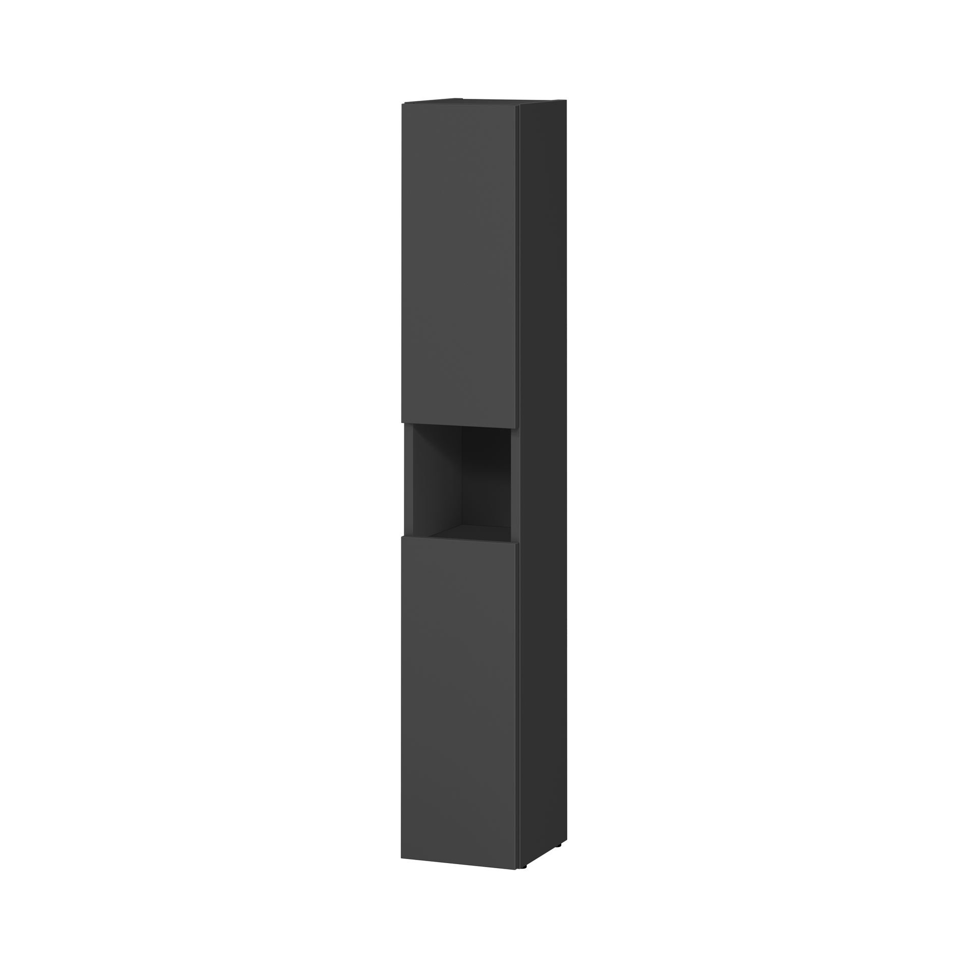 Szafka łazienkowa dolna do stelaża WC otwarta Cersanit Larga 20 cm antracyt S164-039