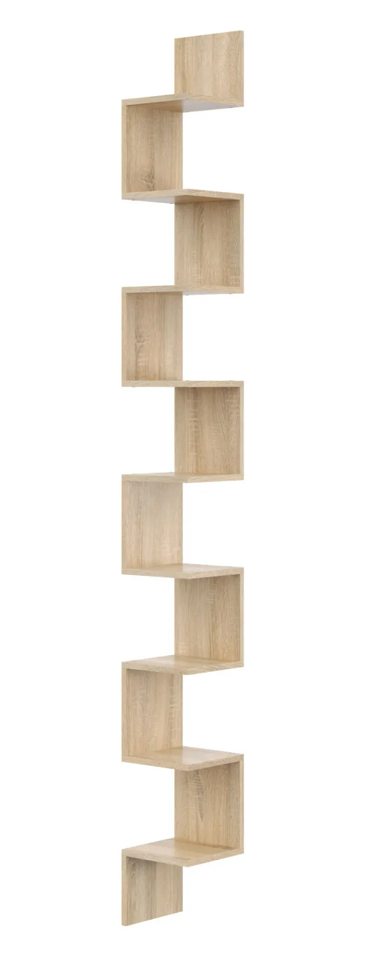 Narożna półka na ścianę w kolorze dąb sonoma A6-B25