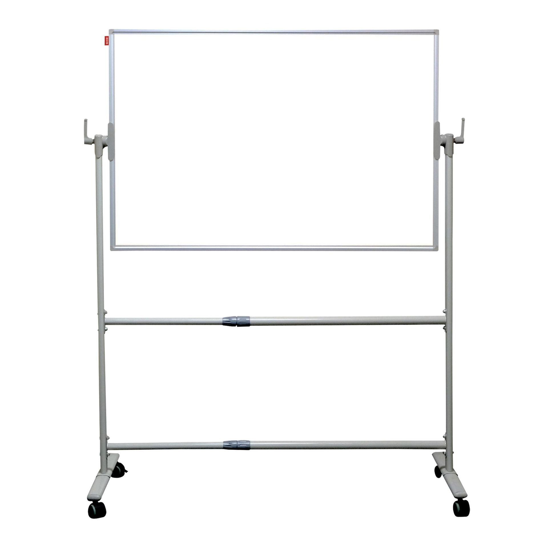 Tablica obrotowo-jezdna TELESCOPIC dwustronna suchościeralna magnetyczna biała, rama aluminiowa,