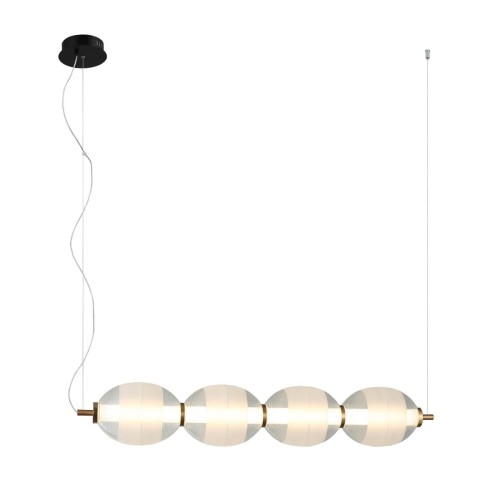 Rinot lampa wisząca 1xLED/29W czarna PND-45372-4-WH-CL