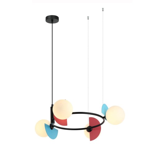 Nauti lampa wisząca 4xG9 multikolor PND-37482-4R-MLTI