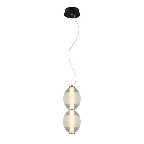 Rinot lampa wisząca 1xLED/16W czarna PND-45372-2-WH-CL