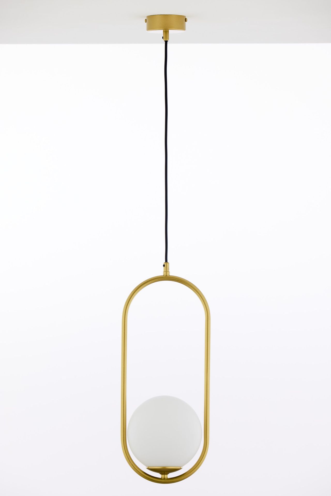 Efektowna, smukła lampa wisząca JUP 2042 IG1 ZŁ