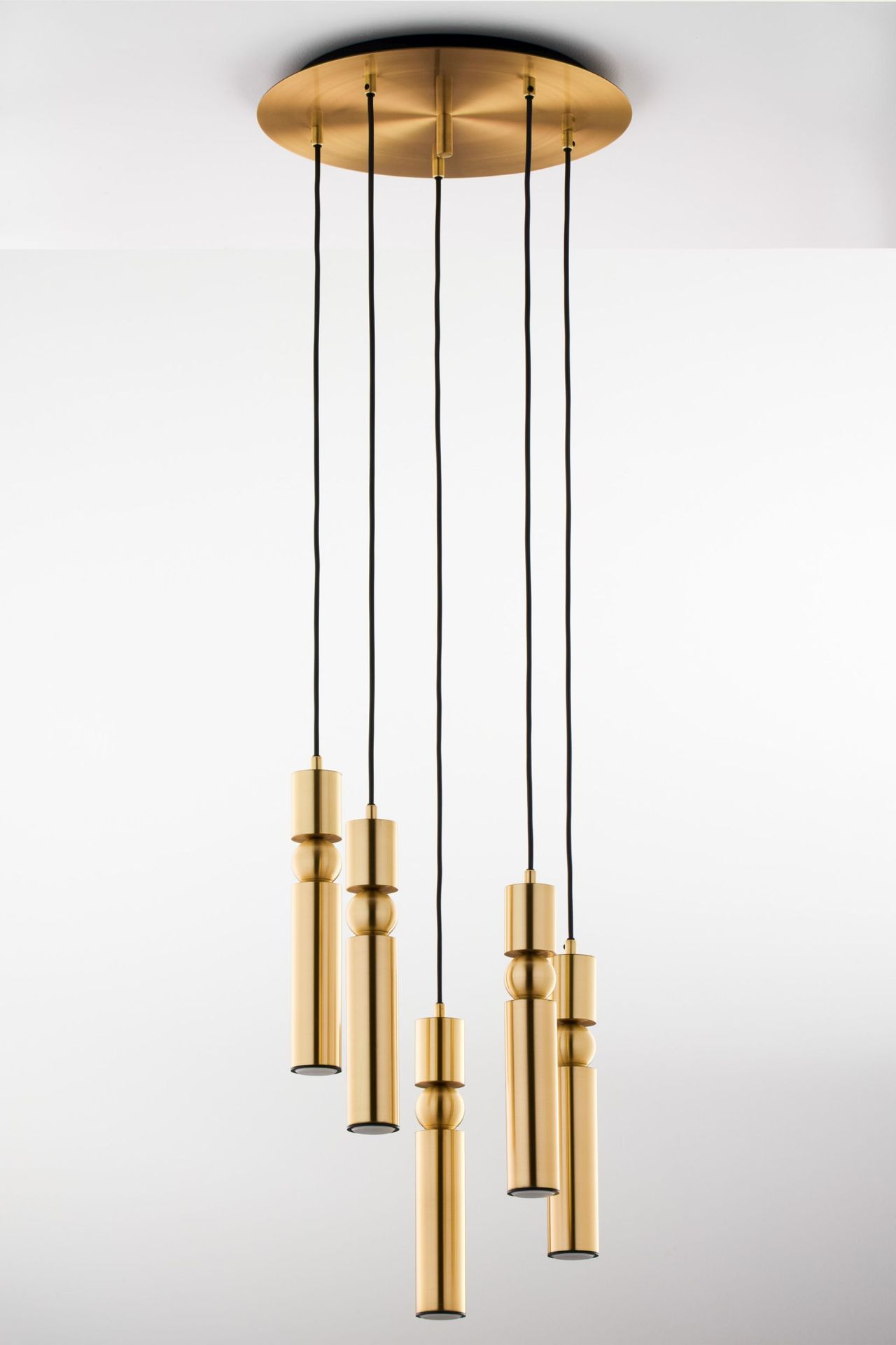 Efektowna, złota lampa wisząca JUP 2020 AL5 MS/MS