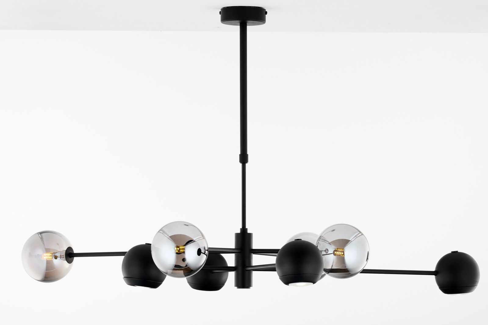 Efektowna lampa wisząca z kloszami JUP 1975 MO8 CZ DY