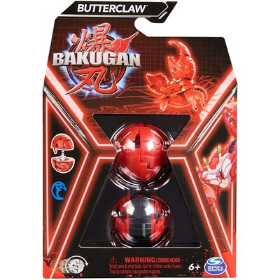 Bakugan Butterclaw Czerwona figurka bitewna transformująca + karty