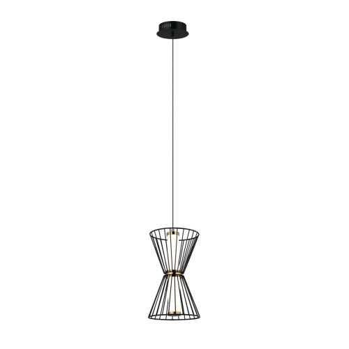 Sanke lampa wisząca 1xLED/8W czarna PND-63849-2-BK