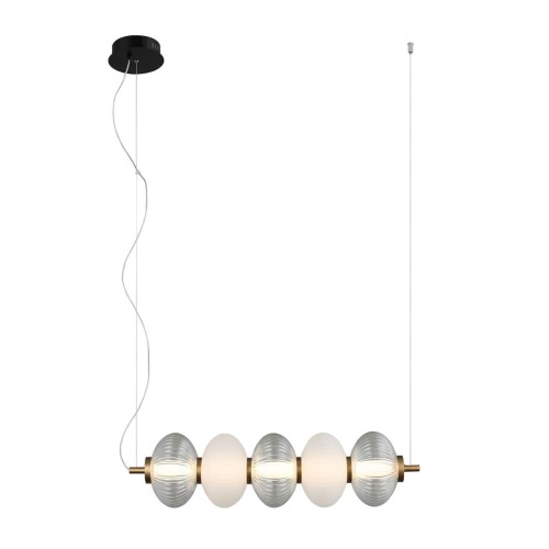 Testa lampa wisząca 1xLED/19W czarna PND-84938-4-BK