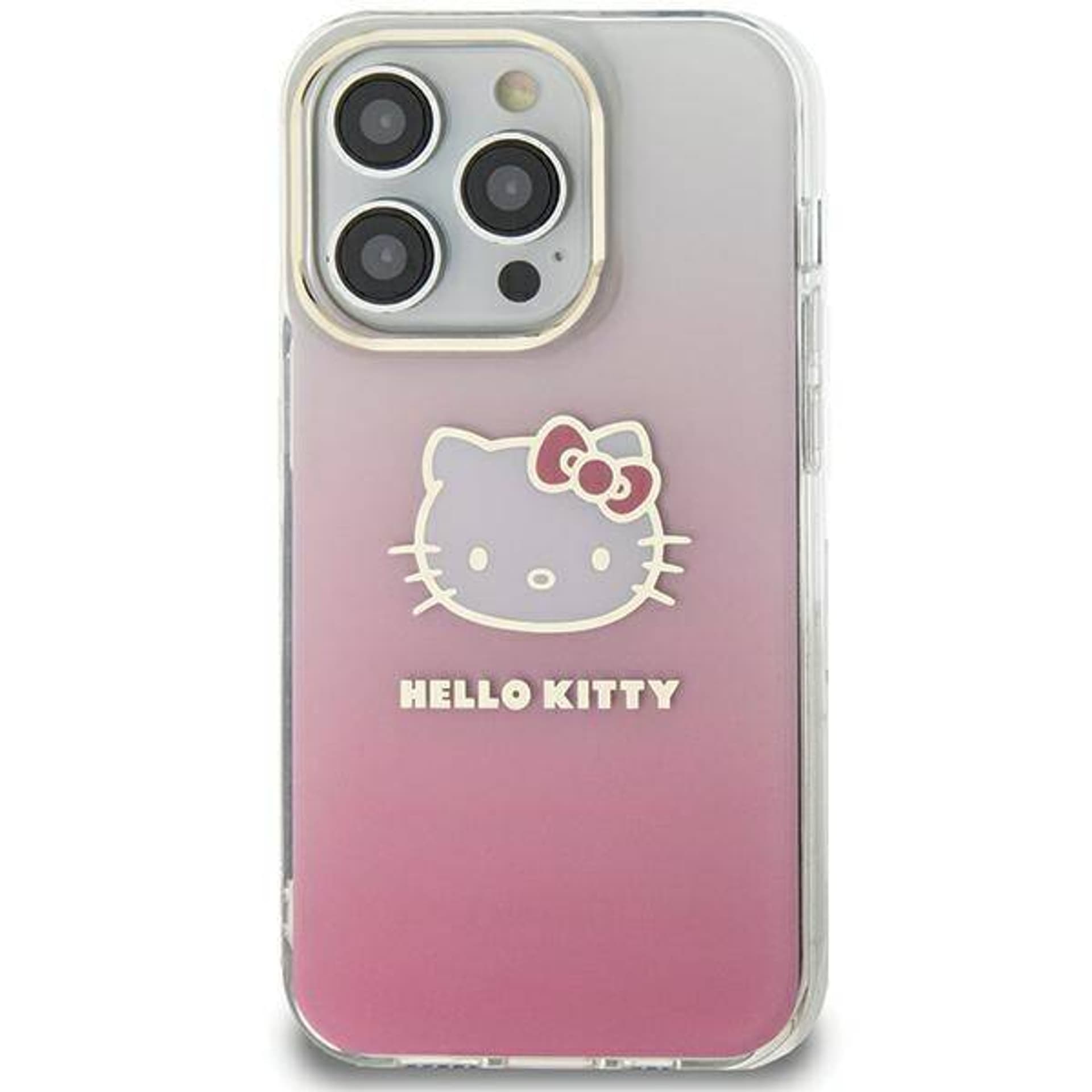 Hello Kitty Etui HardCase IML Gradient Electrop Kitty Head do Galaxy A55, różowe