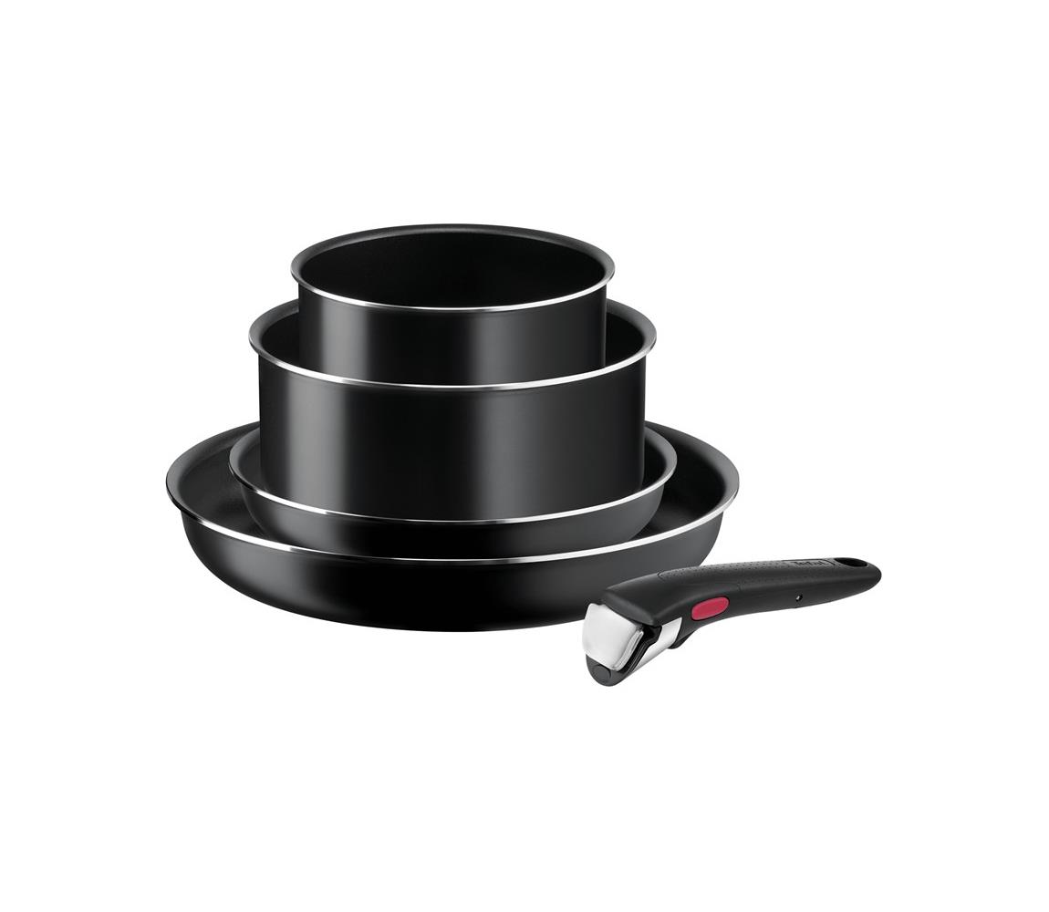 Tefal - Zestaw naczyń kuchennych 5 szt INGENIO EASY COOK & CLEAN BLACK