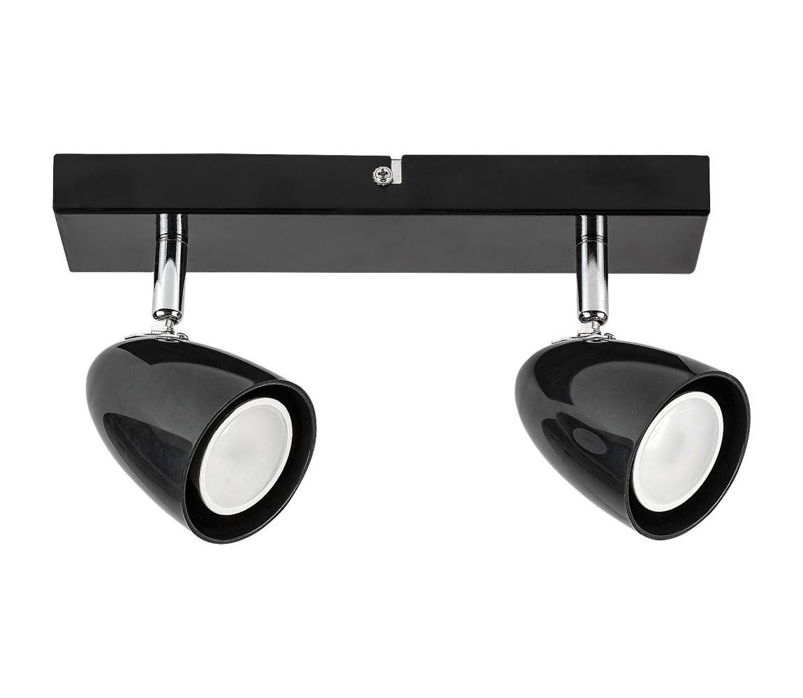 Rabalux 73017 - Oświetlenie punktowe PERICO 2xGU10/5W/230V czarny