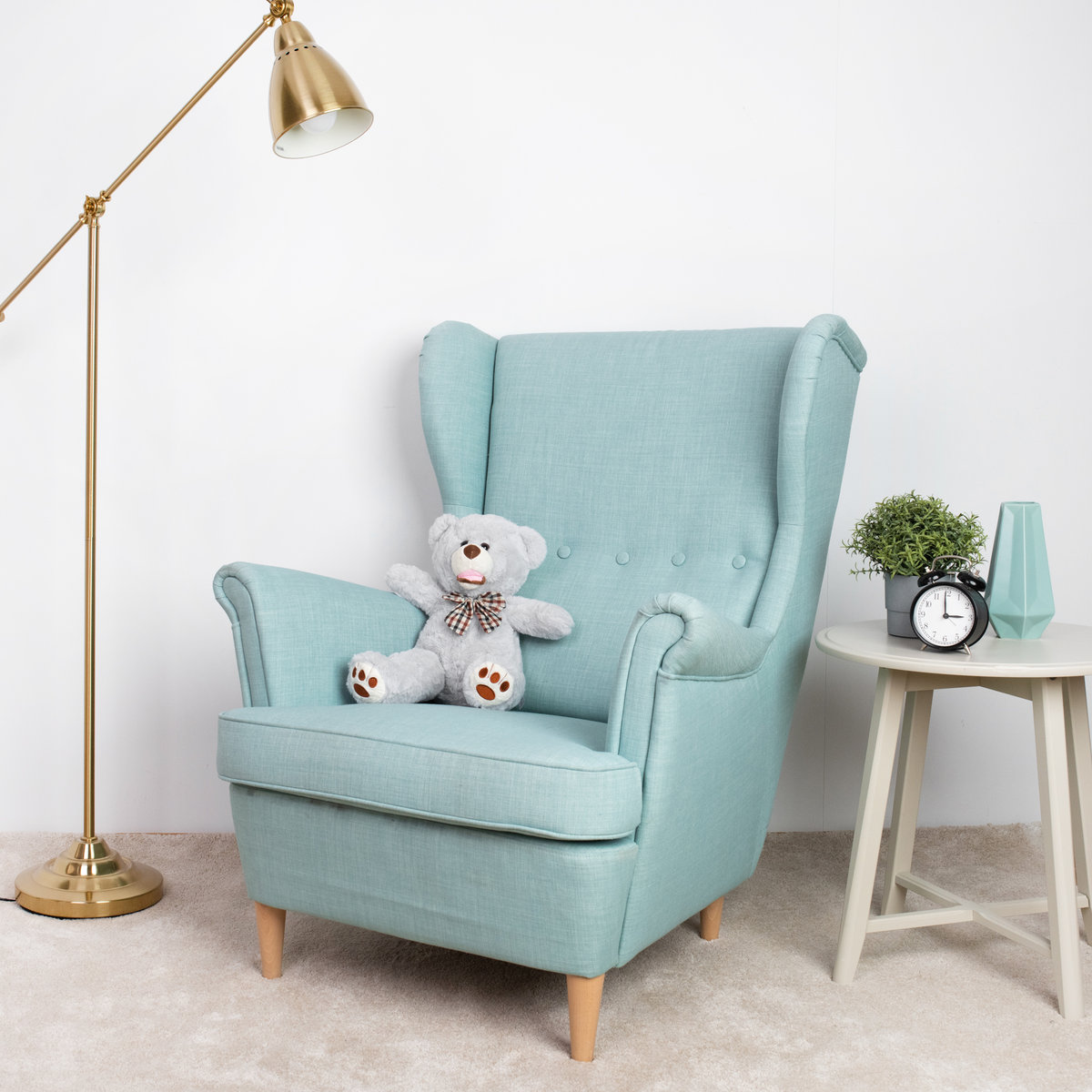 Miś Gustaw, Miś Amigo, Szary, 50Cm