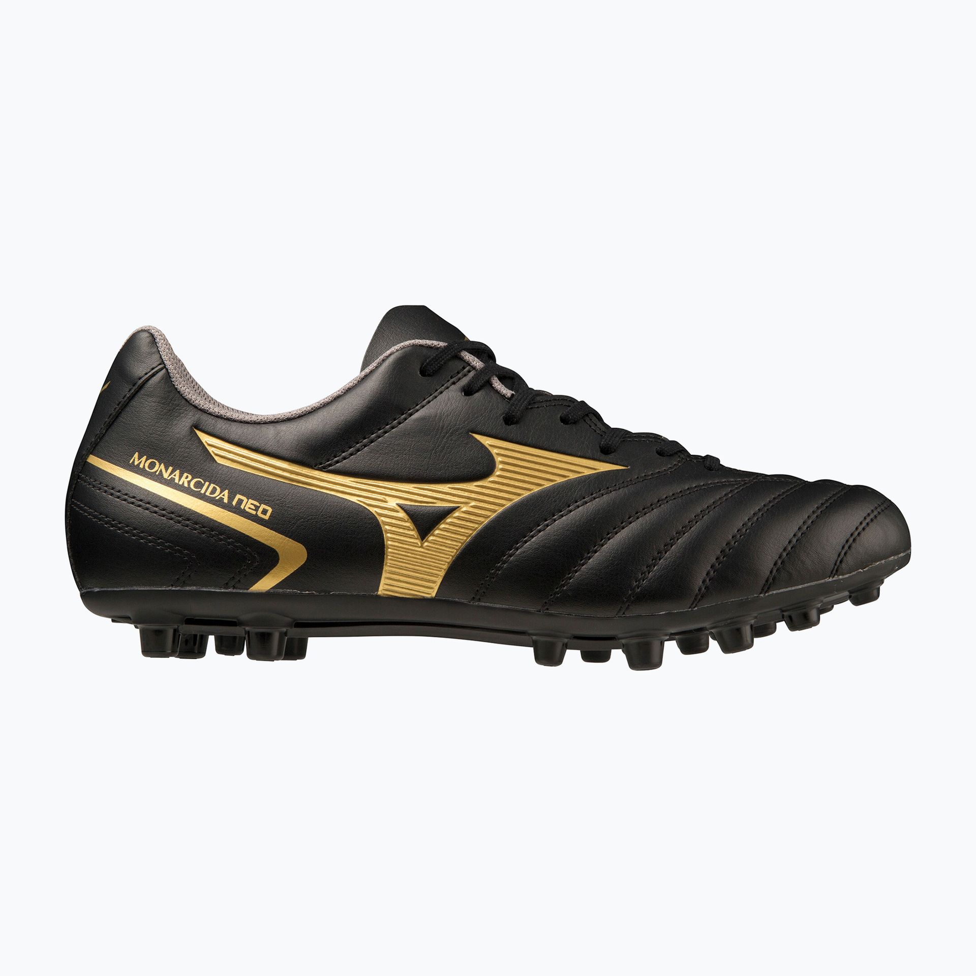 Buty piłkarskie męskie Mizuno Monarcida Neo II Select AG black/gold WYSYŁKA W 24H 30 DNI NA ZWROT