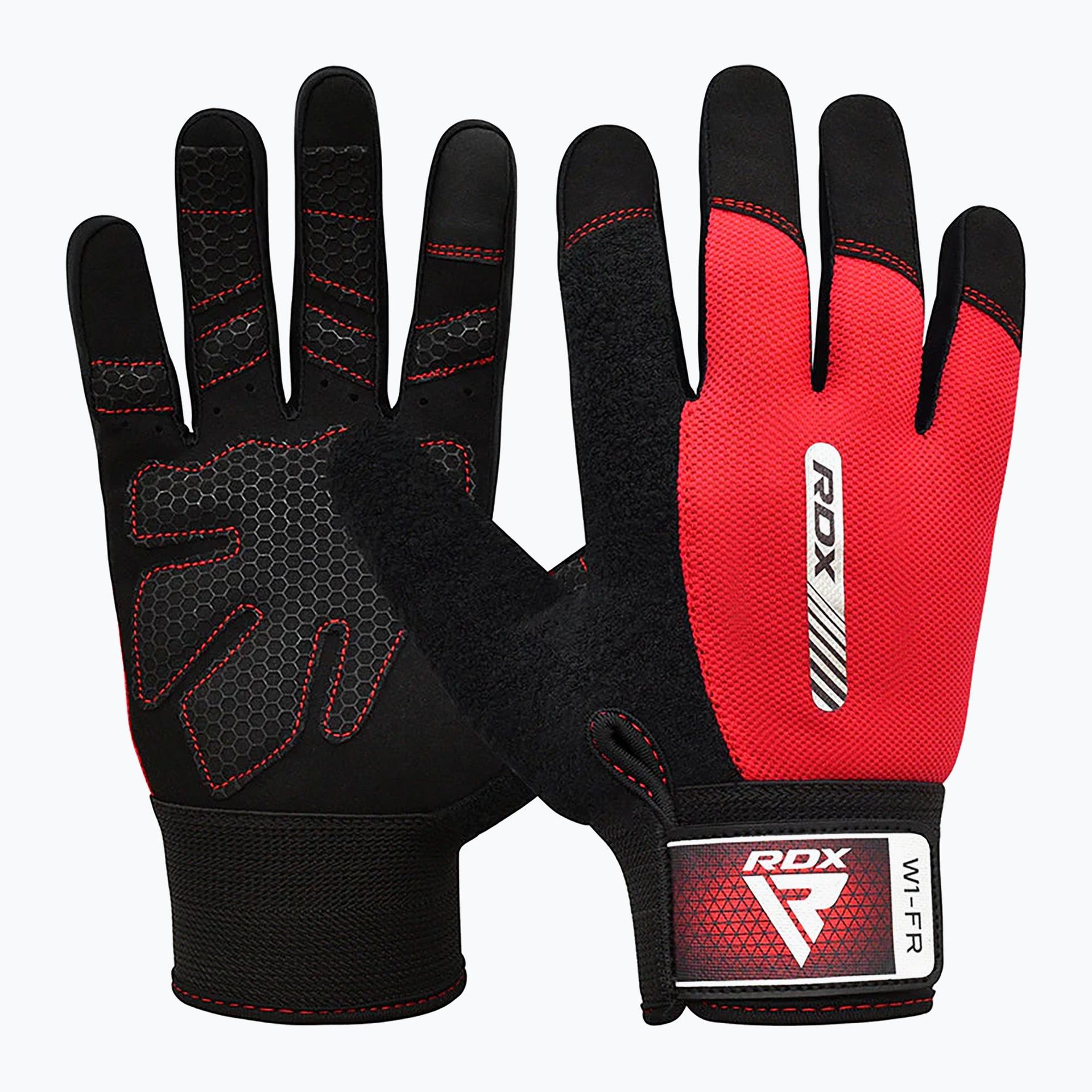 Rękawiczki treningowe RDX W1F Full Finger red WYSYŁKA W 24H 30 DNI NA ZWROT