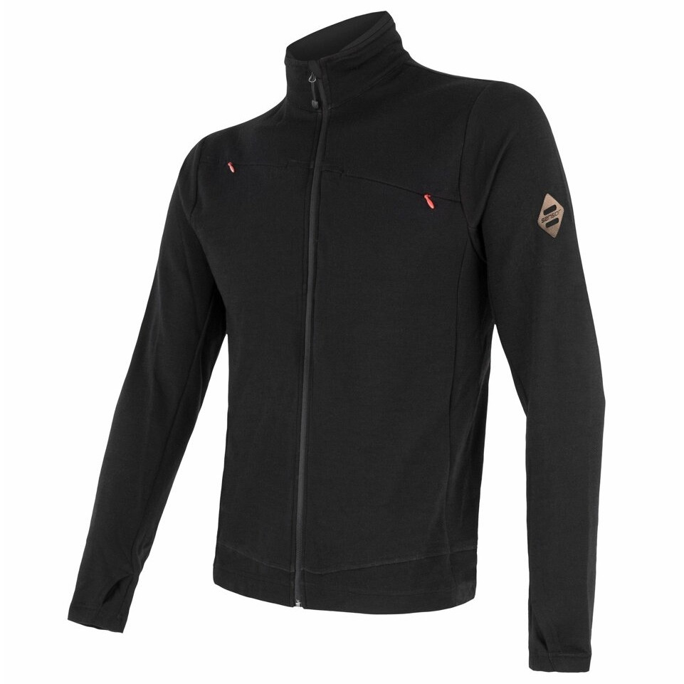 Męska bluza Sensor Merino Upper Rozmiar: L / Kolor: czarny