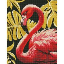 Ideyka Diamentowa mozaika - Elegancki flaming 40x50cm