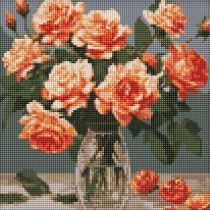 Ideyka Diamentowa mozaika - Elegancki bukiet 30x30cm