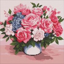 Ideyka Diamentowa mozaika - Flower Beauty 40x40cm