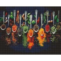 Ideyka Diamentowa mozaika - Przyprawy świata 40x50cm