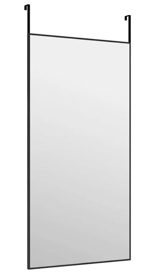 Czarne nowoczesne lustro wiszące na drzwi W5-K73