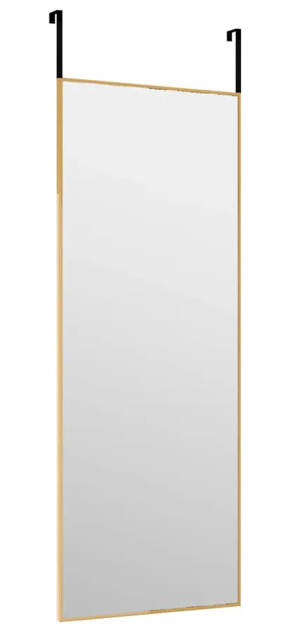 Złote nowoczesne lustro wiszące na drzwi F0-C73