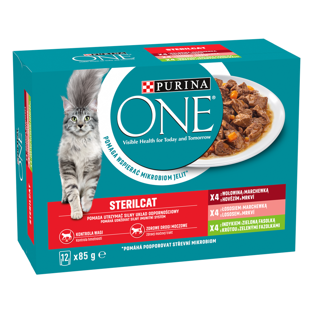 Purina One Sterilcat mix smaków 12x85g
