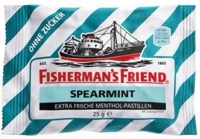 FISHERMAN'S FRIEND pastylki pudrowe SPEARMINT bez cukru 25g