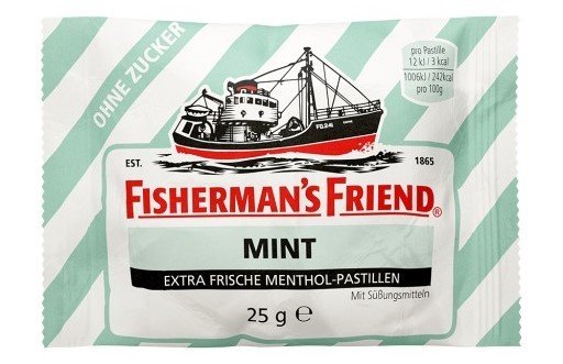 FISHERMAN'S FRIEND pastylki pudrowe MINT bez cukru 25g