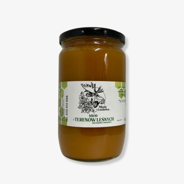 Miód z terenów leśnych 950g Miody z Łochowa