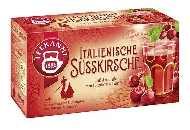 Herbata czereśniowa  TEEKANNE włoska  Italienische Susskirsche 20x2,25g