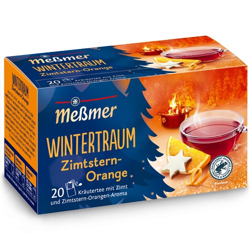 MESSMER herbata zimowa Wintertraum cynamon pomarańcz 20x2g