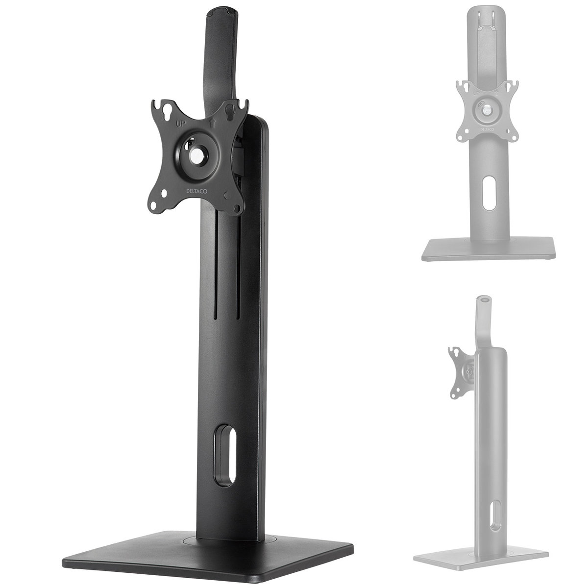 Stojak biurkowy z regulacją wysokości i obrotową podstawą 17-32